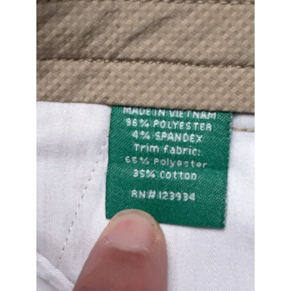 Southern Tide Club Tech Khaki Golf Shorts Size 38